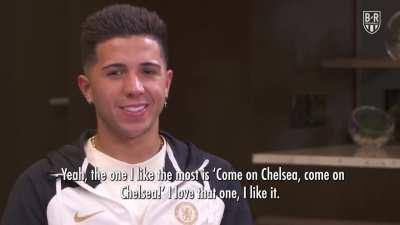 Enzo says his favourite chant is the ‘Come on Chelsea’ chant