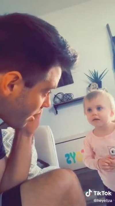 She forgot to tell her Dad...