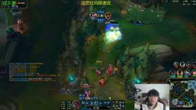 Chinese Yasuo - Yasuo and Yumi Triple Kill Under Turret