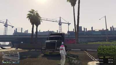 This is why you dont park in front of a truck