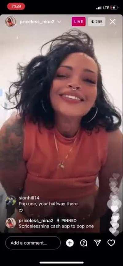 Recent Live b4 she got banned today ;^)