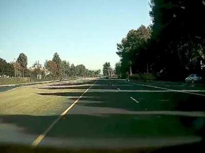 Jumping too many lanes almost causes an accident. I realized too late he/she was coming into my lane.