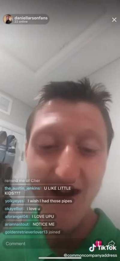 OG Livestream when Daniel barely had any following (before the incidents)