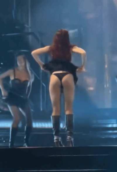 Dua Lipa has been acting crazy on stage recently 