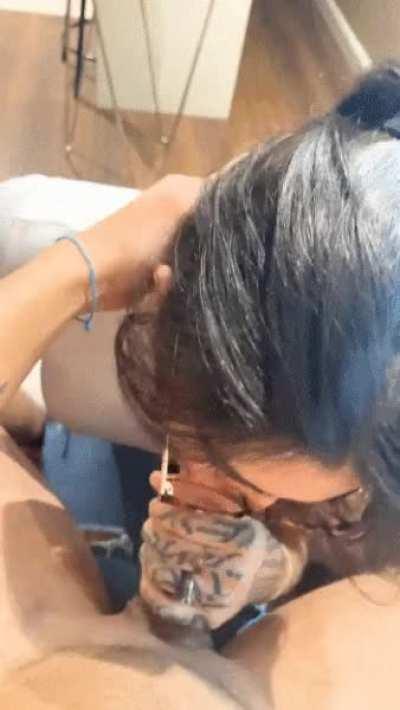 the best way to destress is suck cock