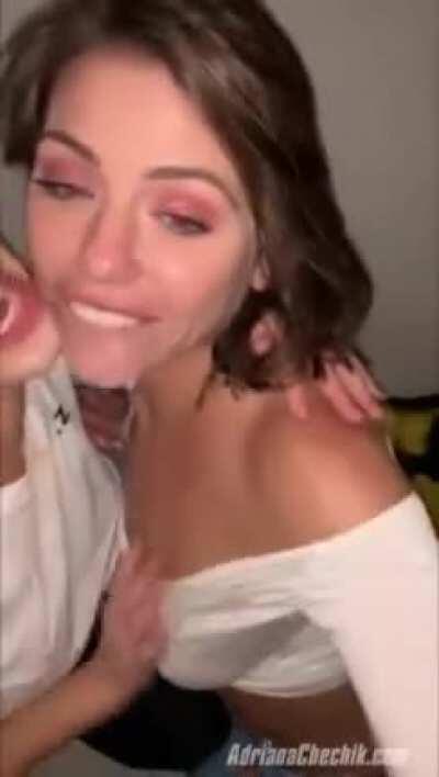 Cumslut besties Adriana and Megan