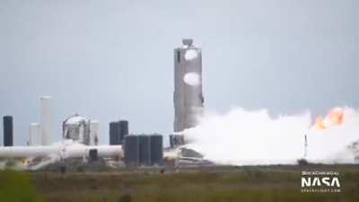 A few months late to the joke, but I thought of this as SN5 took flight