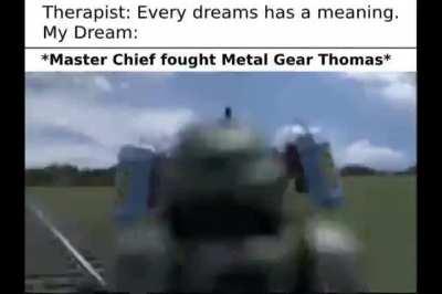 Master Chief fought Metal Gear Thomas.