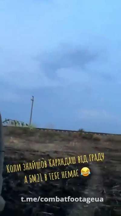 Ukrainian soldiers launch a missile from the 