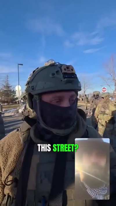 State: MN Date: 1/17/26 MN Combat Veteran asks federal Agents about Minnesota’s public street laws.