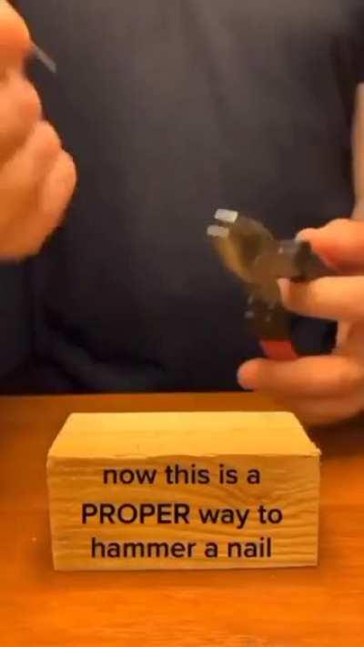 How to hammer a nail