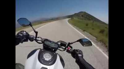 Somehow this man survived