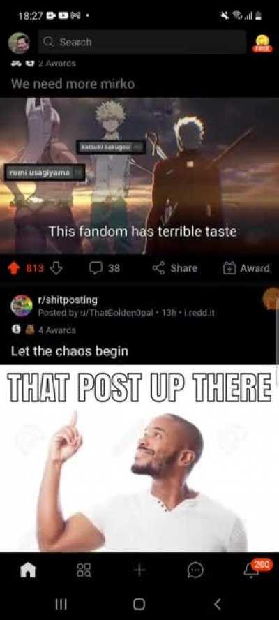 I mean he did it in the end