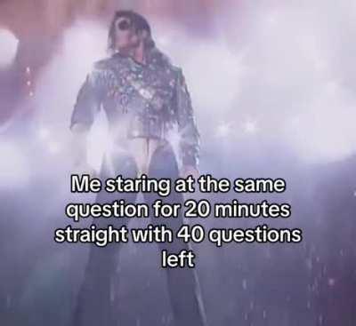 Me when Perniagaan exam