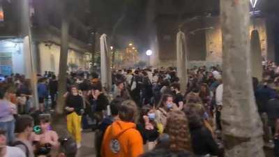 Plaça de la Virreina, 30 minutes after end of state of emergency