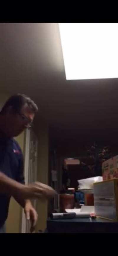 “What’d you do, with a beautiful shirt on?!”