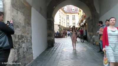 She must be very shy...