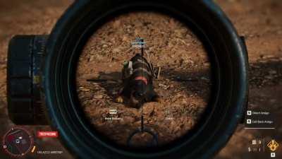 I could be wrong but it looks like Chorizo plays dead when you point your gun at him.