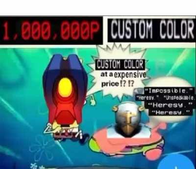 custom color at an expensive price?!?!