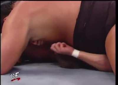 That time William Regal knocked out the Big Show with Brass Knuckles, only for the The Big Show to fall on Regal and pick up the victory.