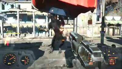 Don't know how the Deathclaw did this...