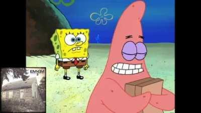 Eminem albums portrayed by SpongeBob [OC]