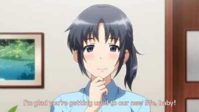 After mom begging and sucking his cock for ages, the new man of the house finally allowed her to keep you (source: Daisuki na Haha)