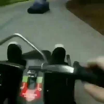 That’s some luging speed...