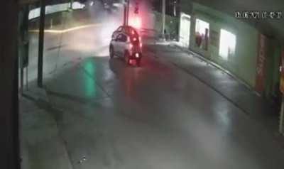 Brutal crash sends car flying