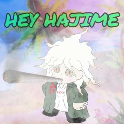 Nagito smokes a fat blunt