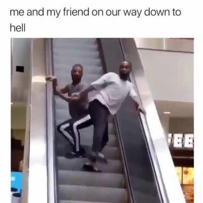 People: you two are going to hell with all your tarot, crystals and witchcraft. Me and my only friend: