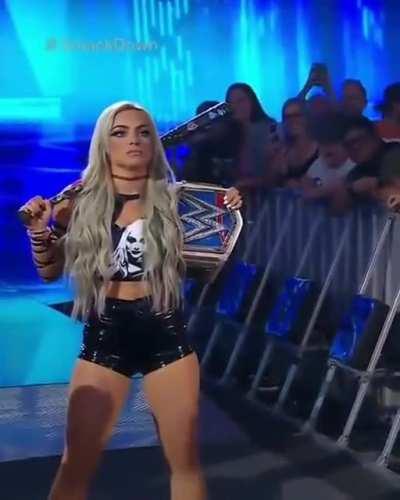 In those leather tight shorts