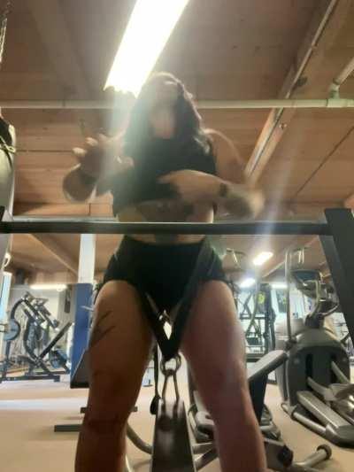 Bras are never needed [f]or leg day