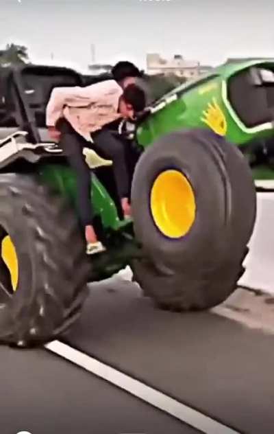 Lowrider tractor fail!