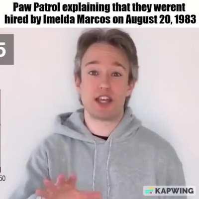 Paw Patrol when you ask them where they are on August 21, 1983