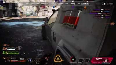 Hit this clean shot with the knife from a mile away 