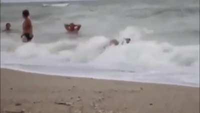 ...to get out of the sea