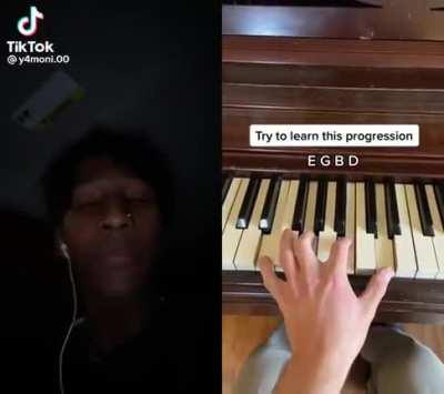 Casual piano practice