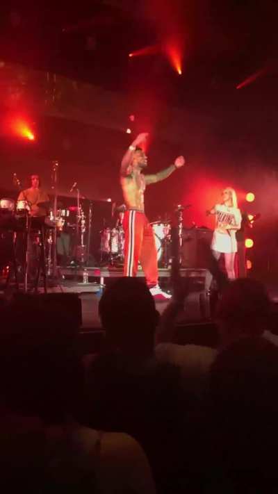 Hayley with a lucky fan