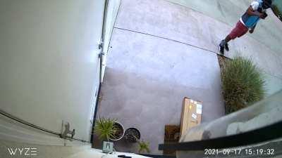 Amazon Delivery driver marks package as “delivered” then steals it. No class and low class.
