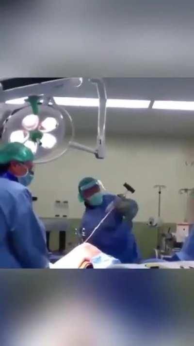 Removal of an intramedullary nail from the tibia, which was surely used as a treatment for a diaphysis fracture, the removal is not always that filmy