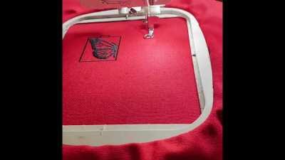 40 minutes of machine embroidery in 17 seconds