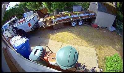 Jumping out of your moving truck to save a load