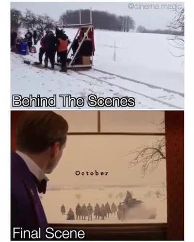 This is how they filmed the train scene from The Grand Budapest Hotel (2014)