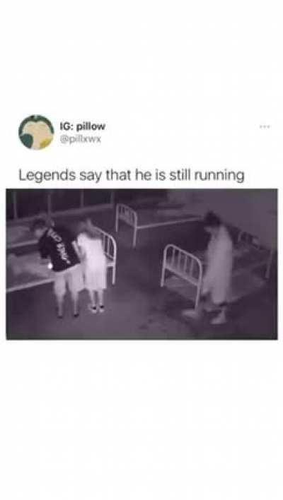 He is still running.