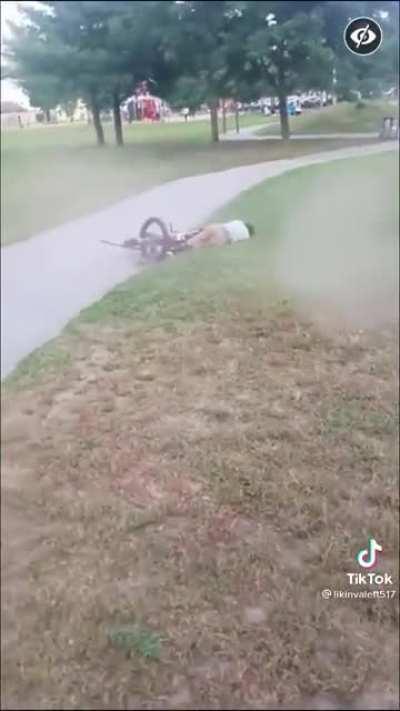 Welp, i hope he likes the taste of grass and dirt