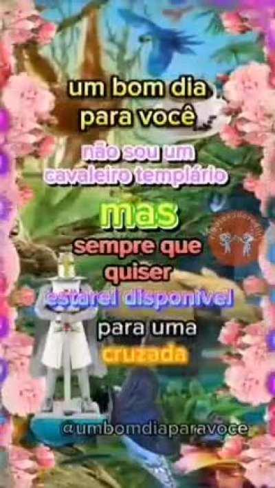 Um bom dia pra vcs, estava com saudades!