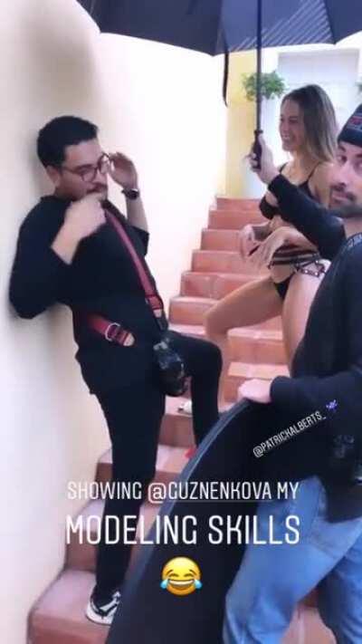 She’s got a cute laugh. What a wifey.