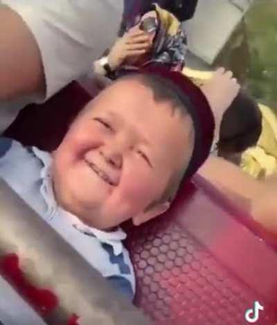 Hasbulla on a rollercoaster