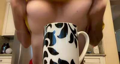 Heard you like a side of my tits with your coffee …